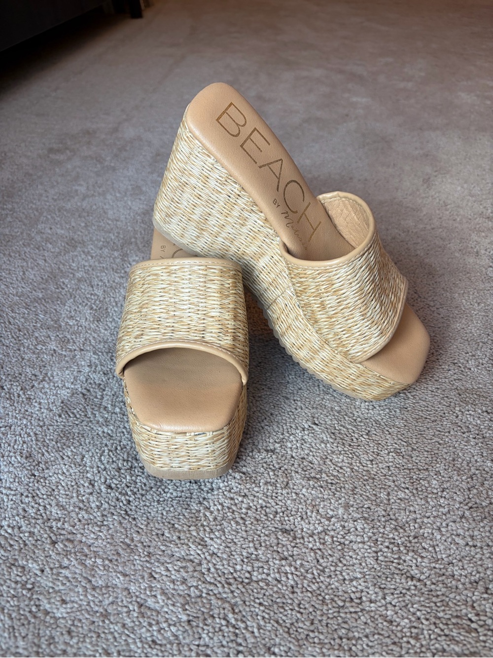 Matisse Platform Wedge Rafia Sandal